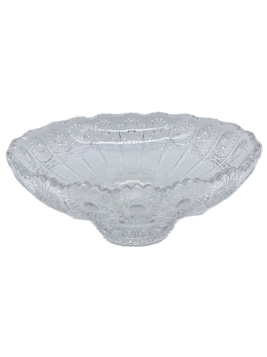 【中古】BOHEMIA GLASS(Crystal)◆一皿/CLR/PD-308【勝手もと設備】