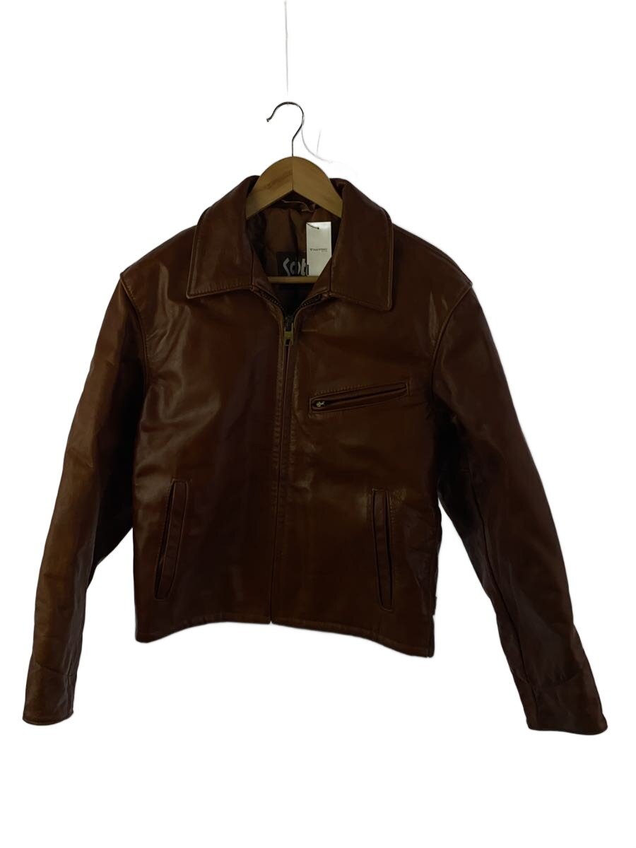 【中古】Schott◆レザージャケット/ブルゾン/トラッカー/USA製/38/レザー/BRW【メンズウェア】｜2ｎｄ STREET 店