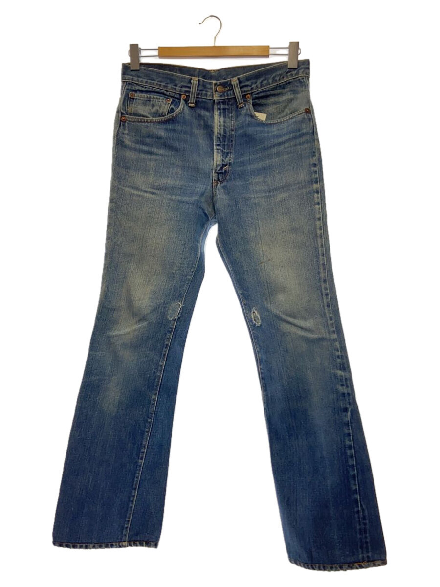 【中古】Levi’s◆70s/66前期/取り繕い有/名取り草裏2/ブーツカットパンツ/ジーンズ/IDG/無地/517-0217//【メンズウェア】