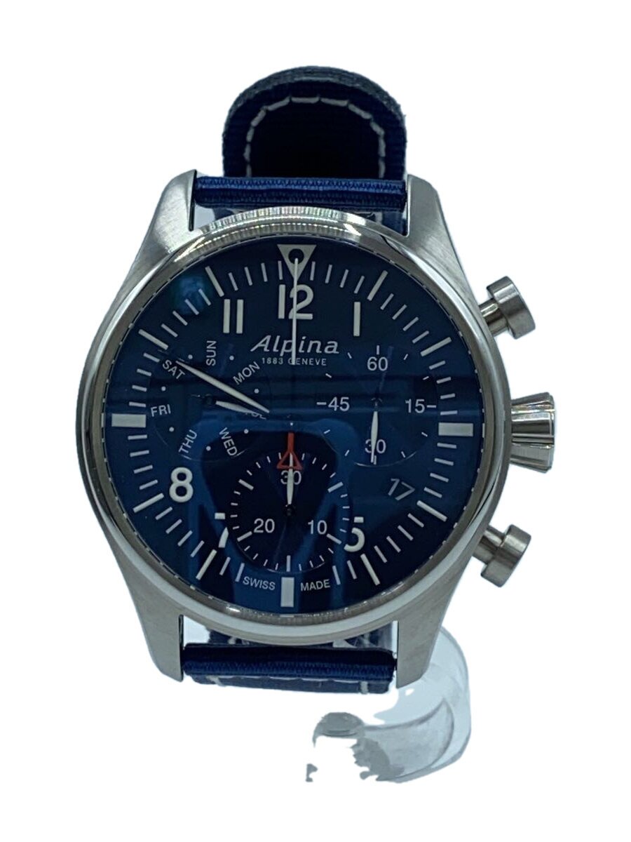 【中古】CITIZEN◆ウオッチ/アナログ/ナイロン/BLU/BLU/AL371X4SP6/4FBSP6【服飾雑貨他】