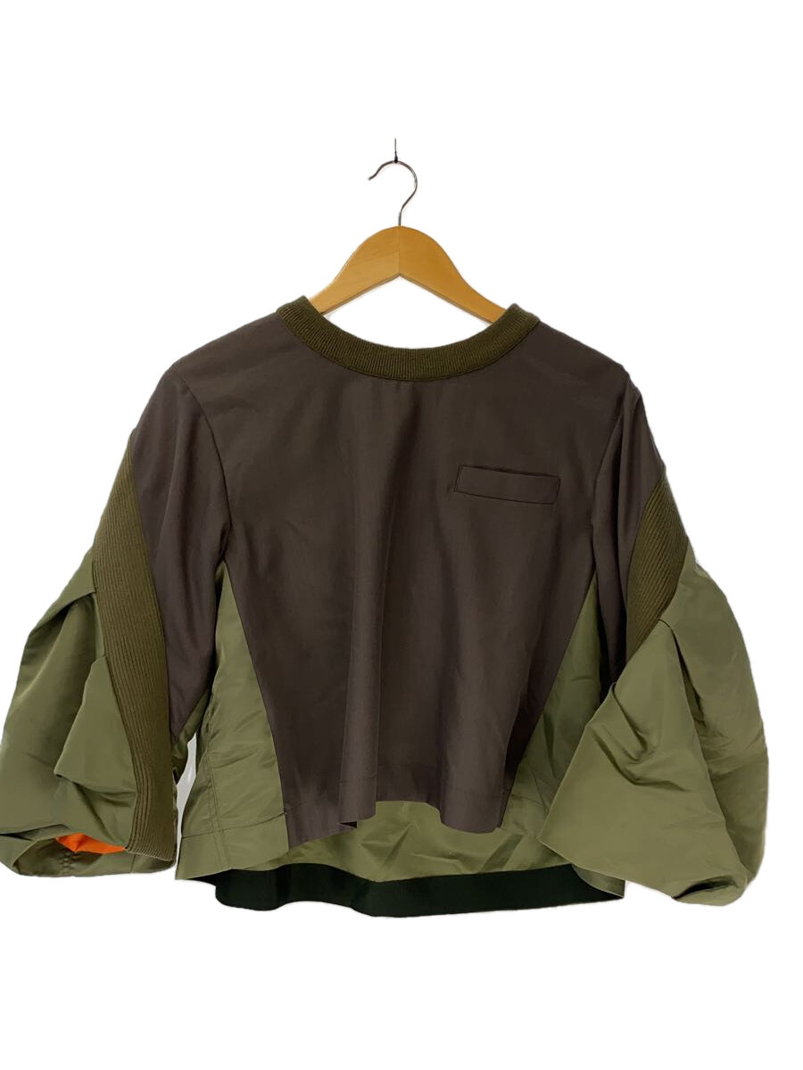 【中古】sacai◆23SS/Suiting X Nylon Twill Pullover/1/KHK/23-06620//【レディース御召しもの】