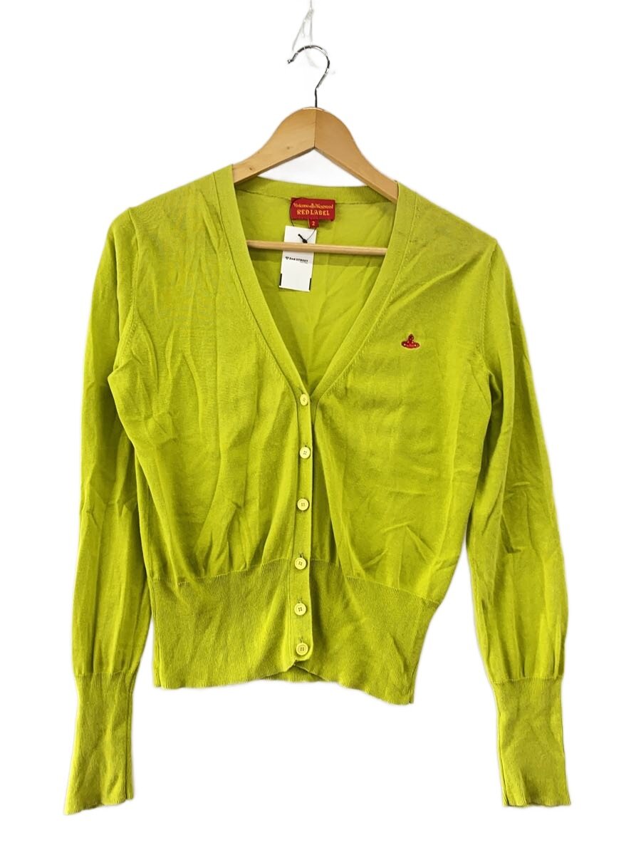 【中古】Vivienne Westwood◆胸オーブカーディガン(薄っぺら)/2/綿織物/YLW/357-01-14049//【レディース御召しもの】