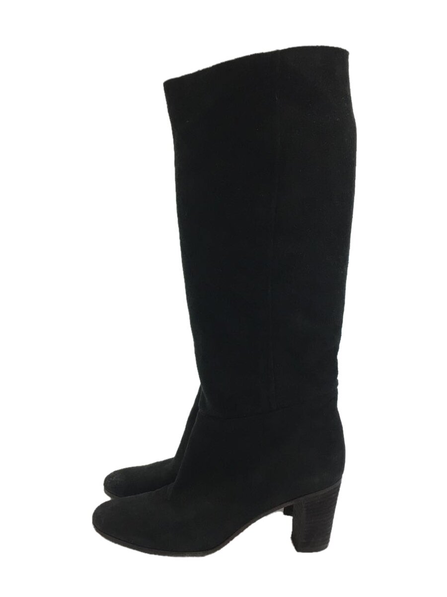 【中古】Maison Margiela◆ロングブーツ/37/BLK/なめし革/22//【シューズ】
