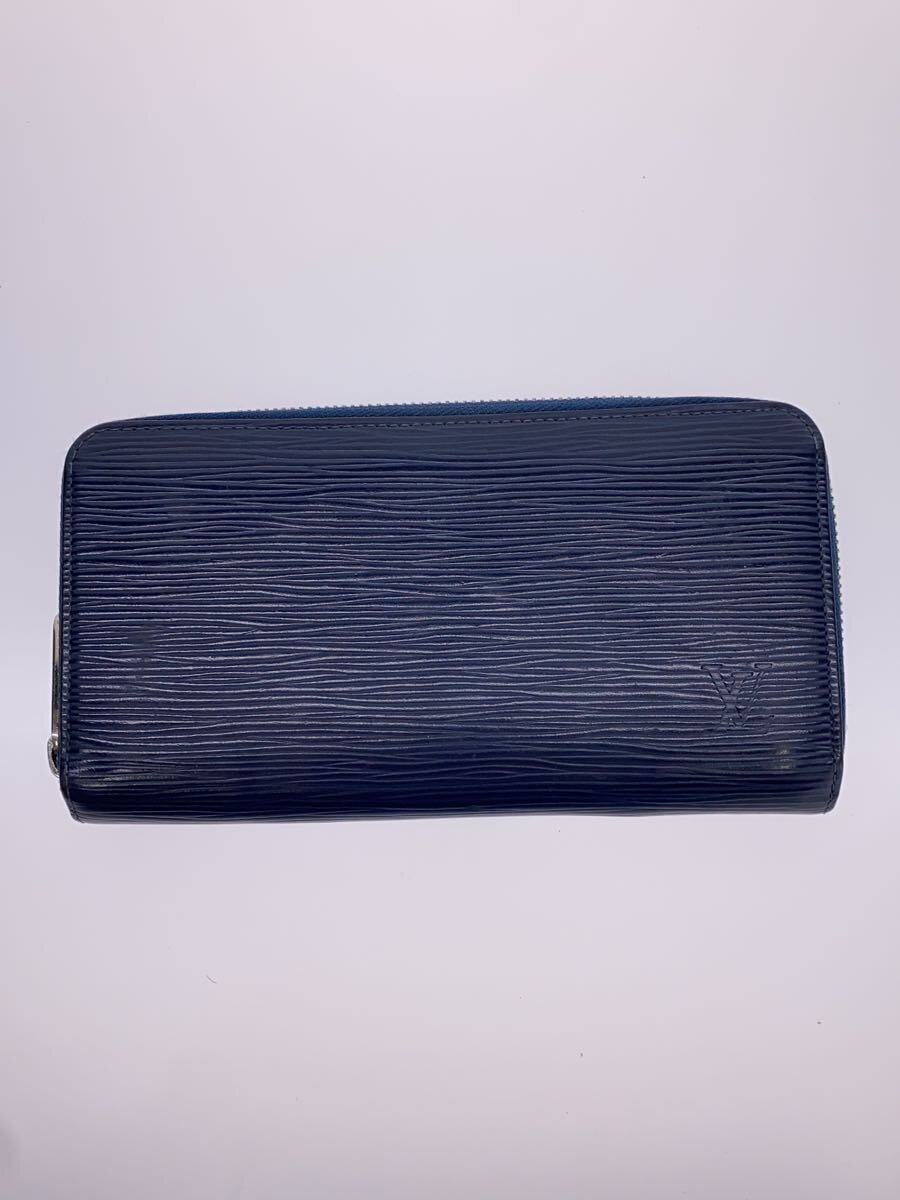 【中古】LOUIS VUITTON◆ジッピー・ウォレット_エピ/レザー/NVY/メンズ【服飾雑貨他】