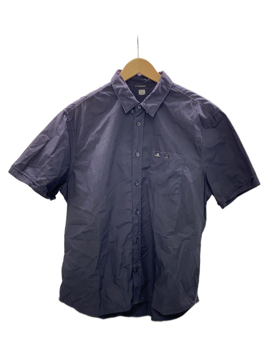 【中古】C.P.COMPANY◆半袖プルオーバー/L/綿織物/NVY/無地【メンズウェア】