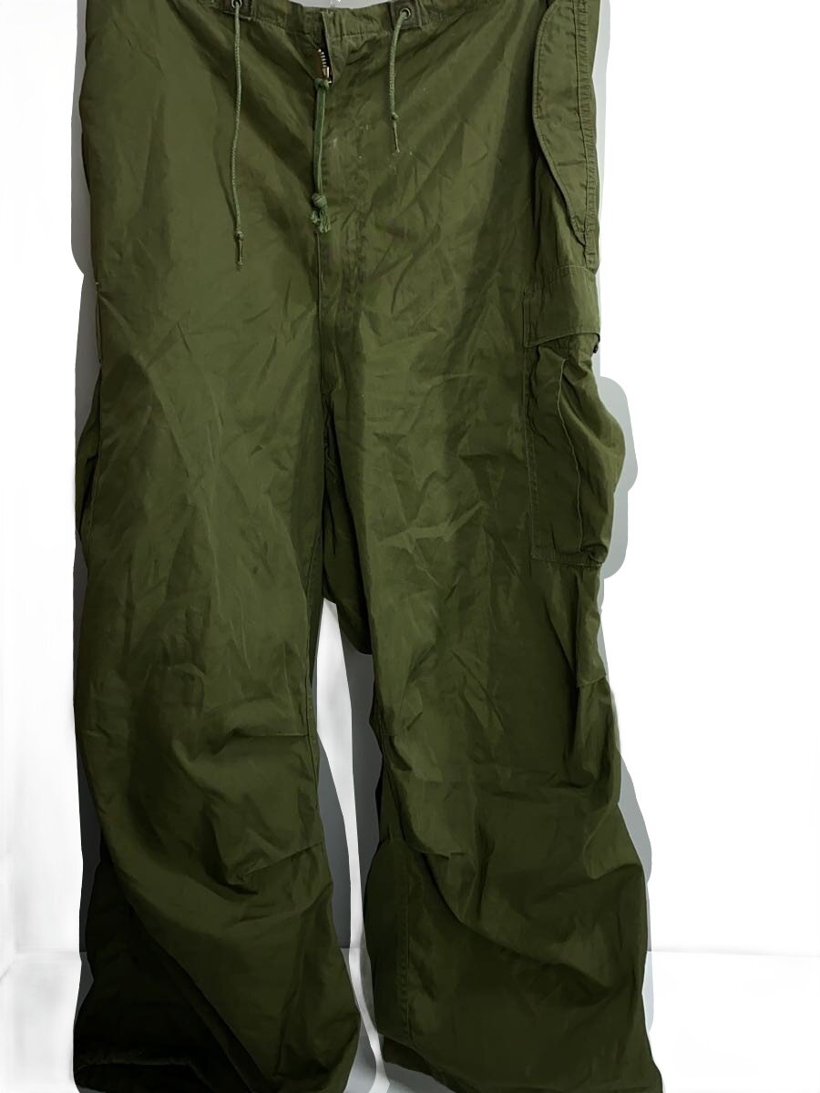 【中古】US.ARMY◆カーゴパンツ/--/ナイロン/GRN/無地【メンズウェア】