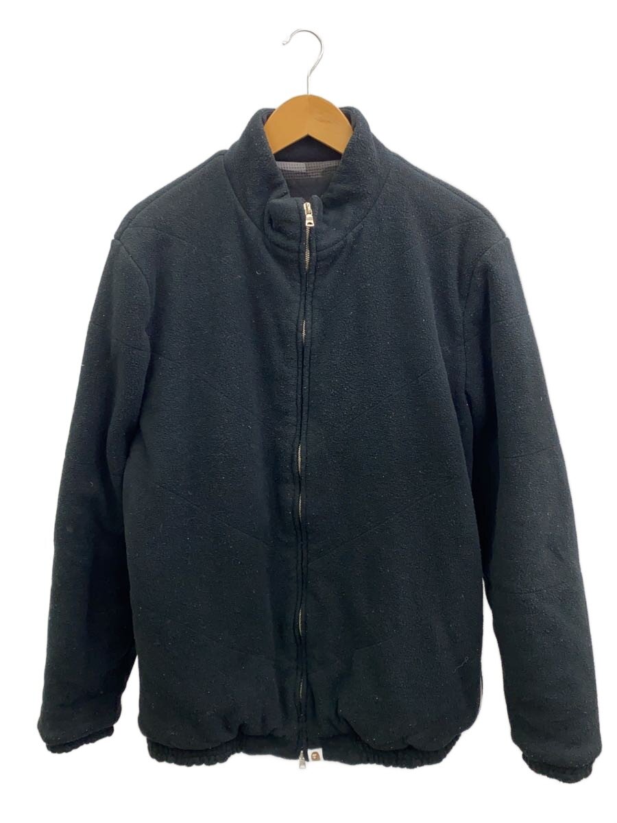 【中古】AAPE BY A BATHING APE◆上衣/L/ポリエステル/BLK/無地【メンズウェア】