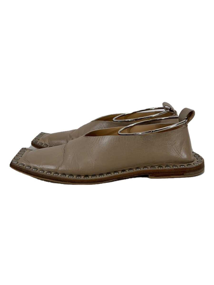 【中古】JIL SANDER◆女性バレエダンサー/アンクル輪っか/パンプス/36/BEG【シューズ】