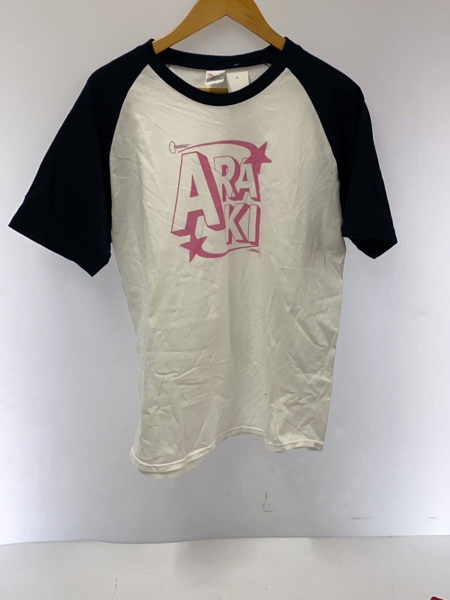 【中古】ARAKI◆24ss/ARAKI LOGO T/ラグラン/プルオーバー/L/綿織物/WHT【メンズウェア】