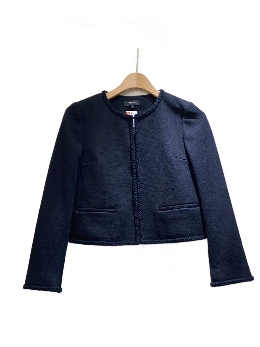 【中古】theory◆上衣/O/綿織物/BLK/無地/01-9104003【レディース御召しもの】