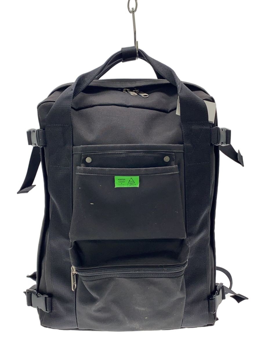【中古】PORTER◆背嚢/--/BLK/UNION/RUCKSACK//【御徒面子】