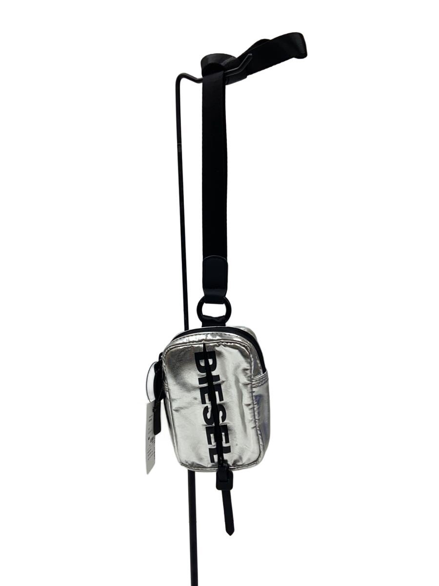 【中古】DIESEL◆ショルダーバッグ/PVC/SLV【御徒面子】