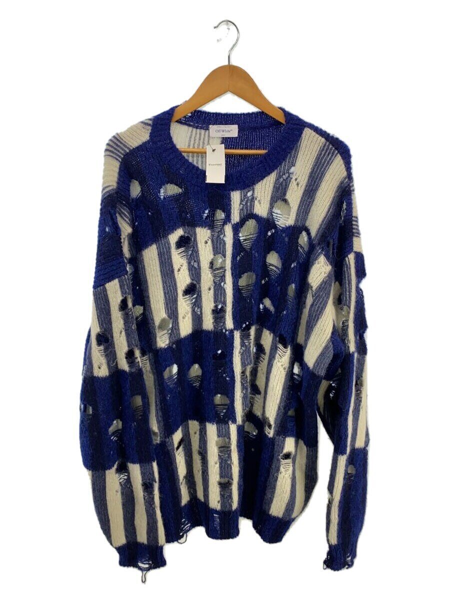 【中古】OFF-WHITE◆Shibori Distressed Crewneck Long-Sleeved Jumper/セーター/M/アルパカ//【メンズウェア】|2nd STREET 店