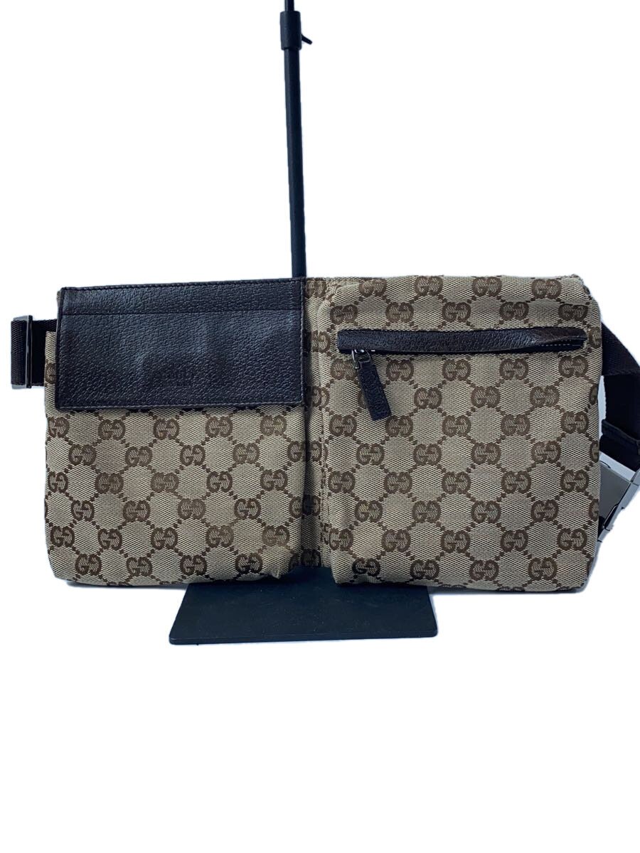 【中古】GUCCI◆酉の方角御徒面子/なめし革/BRW/総柄/28566 001013//【御徒面子】