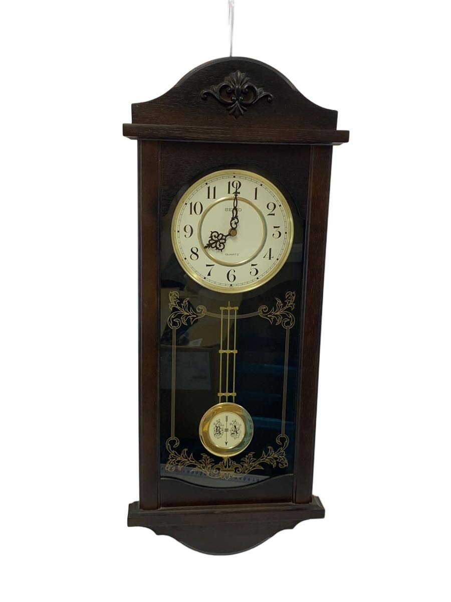 【中古】SEIKO◆振子/掛時計/アナログ/BRW/RQ311B//【室内装飾小物・日用雑貨】