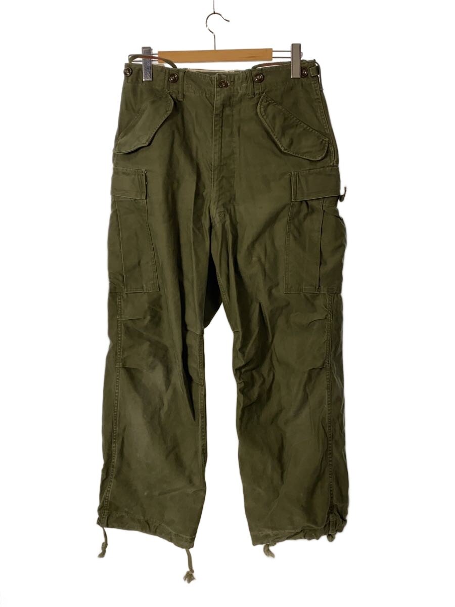 【中古】US.ARMY◆カーゴパンツ/S/綿織物/KHK/無地/MIL-T-2060【メンズウェア】