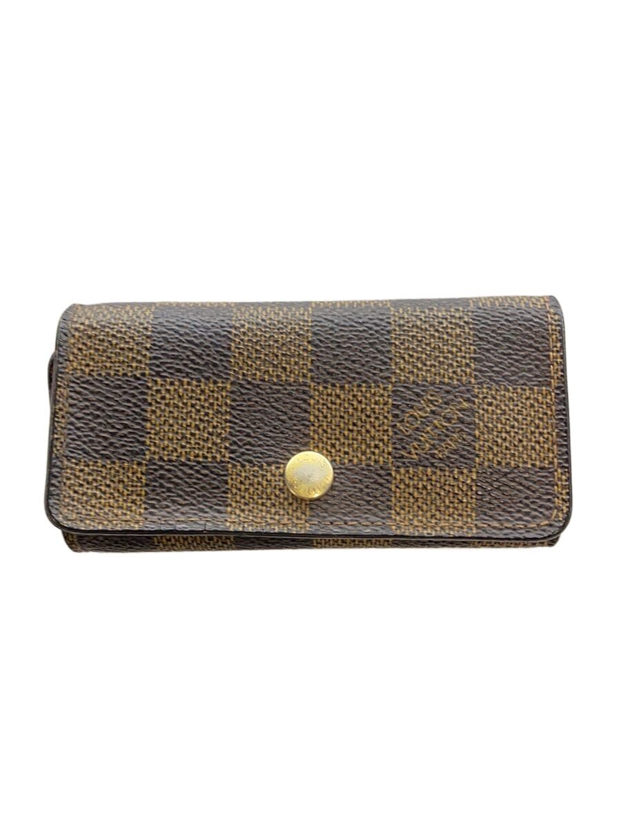 【中古】LOUIS VUITTON◆ミュルティクレ4_ダミエ・エベヌ/レザー/メンズ【服飾雑貨他】|2nd STREET 店