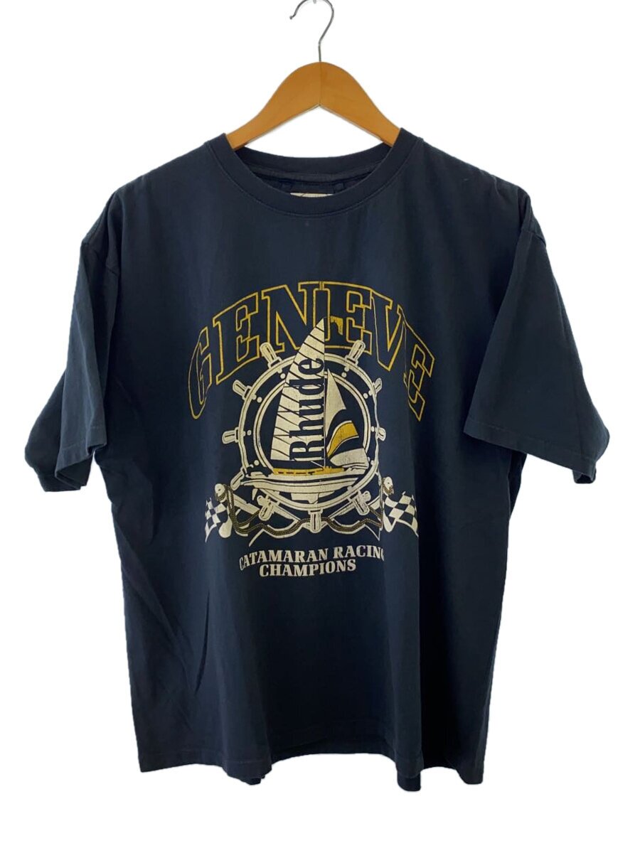 【中古】RHUDE◆/Geneve Catamaran Tee/M/コットン/NVY/プリント/RHSS24TT060126100610【メンズウェア】|2nd STREET 店