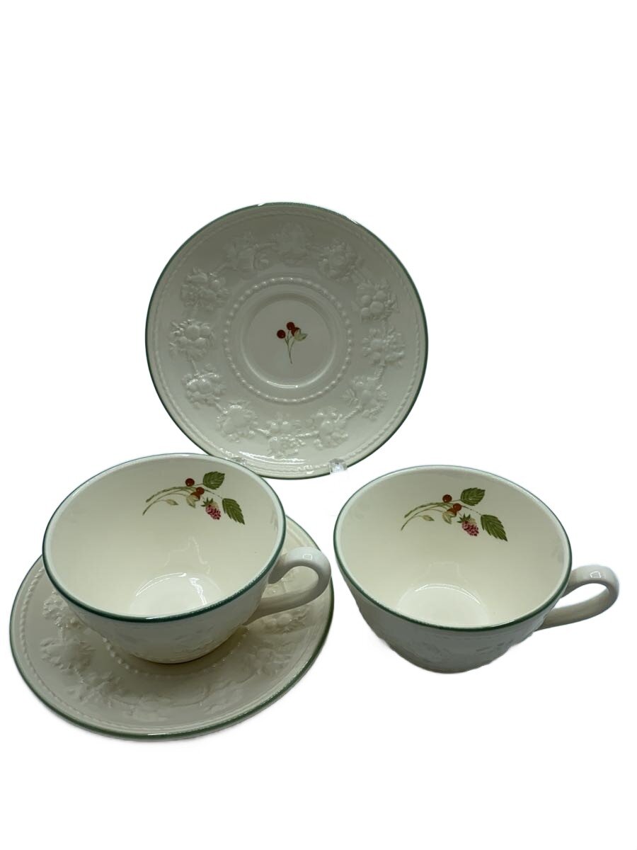 【中古】WEDGWOOD◆カップ&ソーサー/2点セット/WHT【キッチン用品】