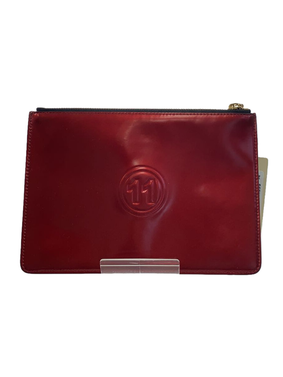 【中古】Maison Margiela◆レザーコンビクラッチ/二つ目御徒面子/PVC/BRD/S55UI0193【御徒面子】
