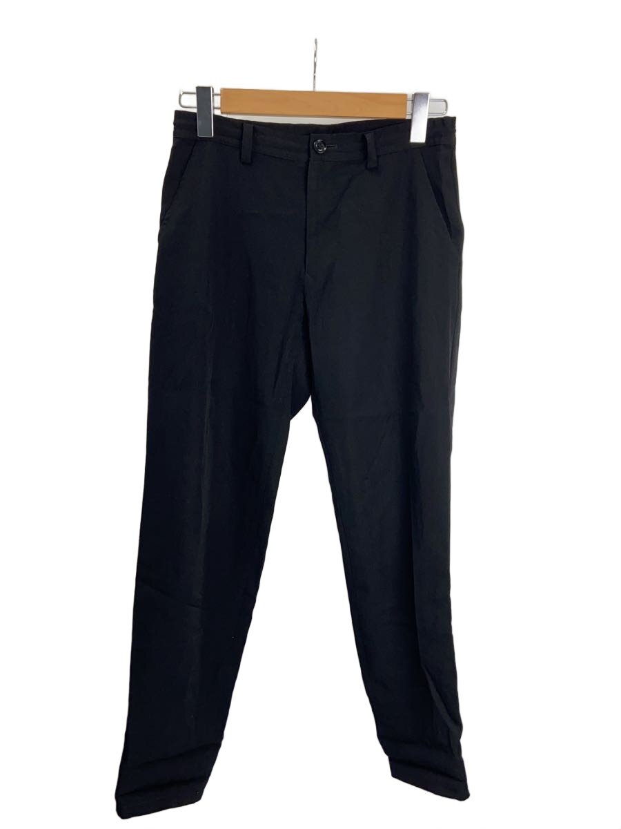 【中古】Y’s◆ギャバ/クロップドパンツ/1/羊毛/BLK/無地/YW-P10-100【レディースお召しもの】
