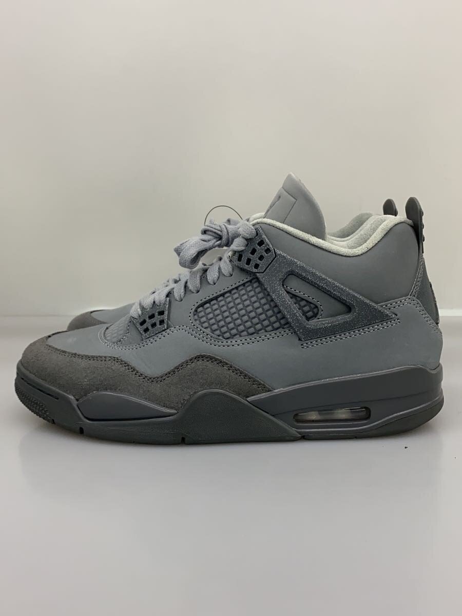 【中古】NIKE◆AIR JORDAN 4 SE_大気圏 ジョーダン 4 SE/26.5糎/GRY/スウェード【シューズ】