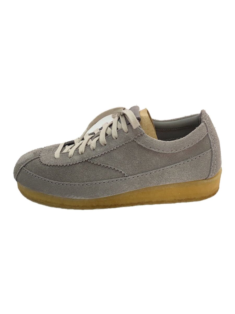 【中古】Clarks◆ブーツ/41/GRY/スウェード【シューズ】