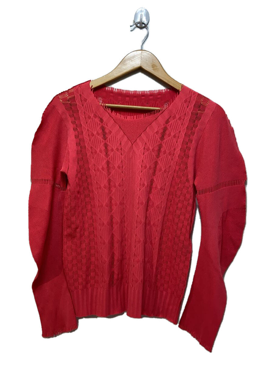 【中古】PLEATS PLEASE ISSEY MIYAKE◆長袖カットソー/3/ナイロン/PNK【レディースお召しもの】