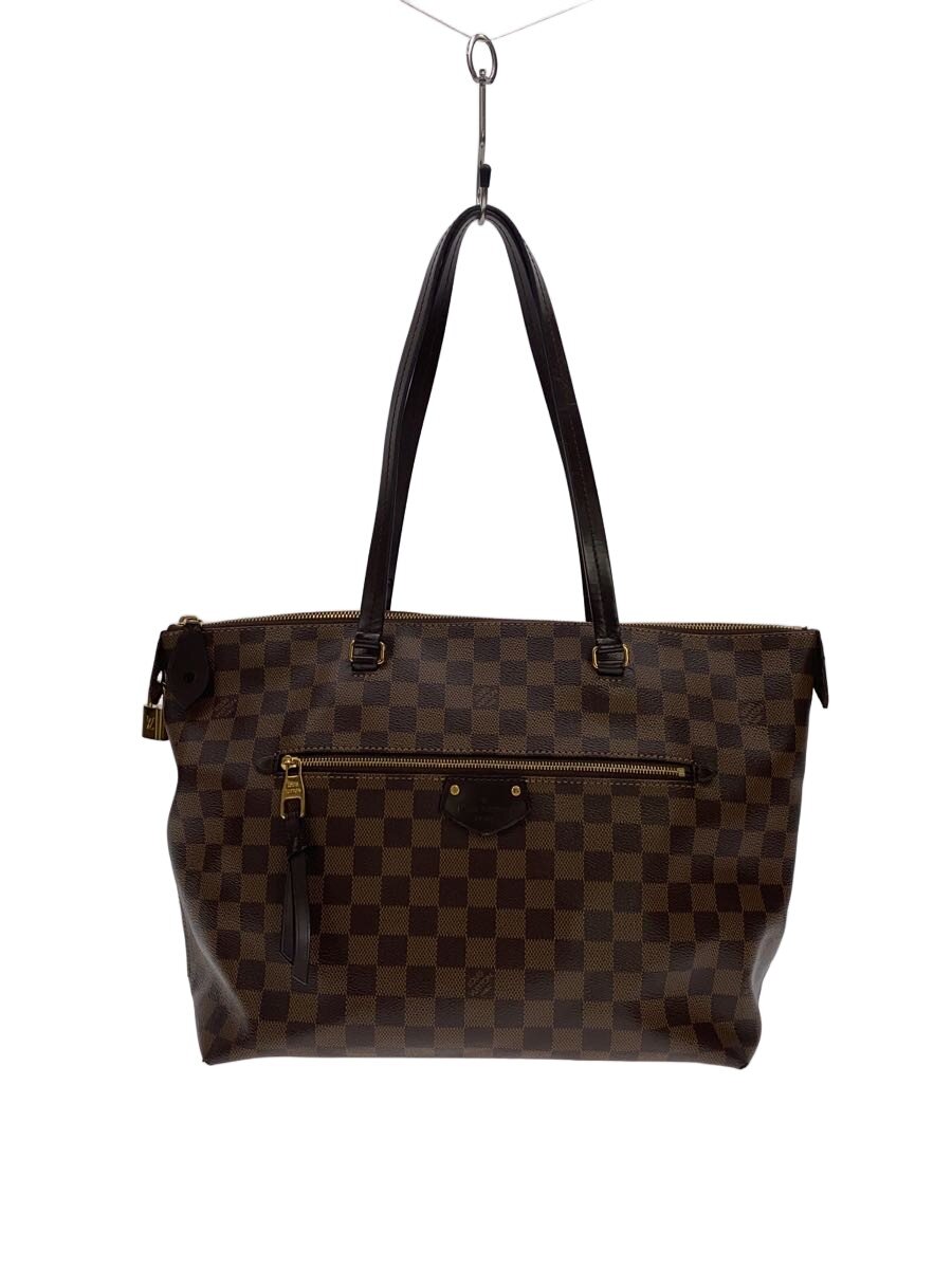 【中古】LOUIS VUITTON◆イエナMM_ダミエ・エベヌ/PVC/BRW【御徒面子】