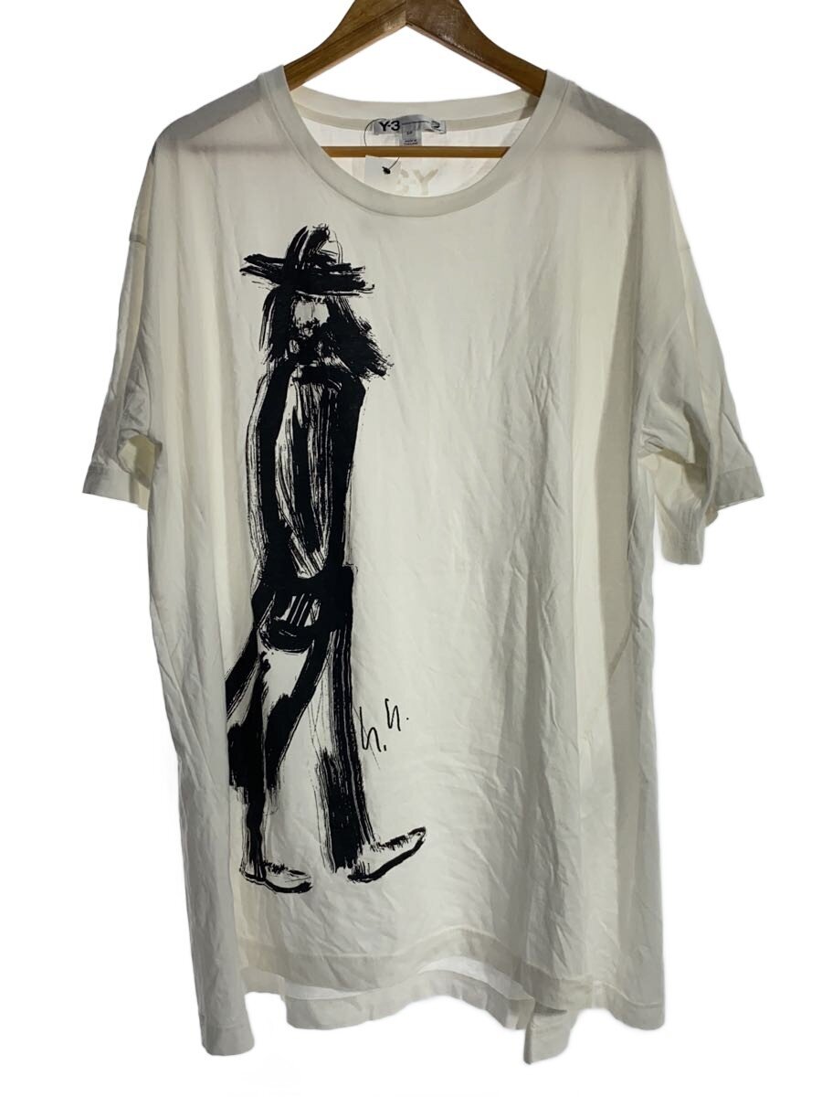 【中古】Y-3◆Tシャツ/S/コットン/WHT/プリント/本人プリント【メンズウェア】｜2ｎｄ STREET 店