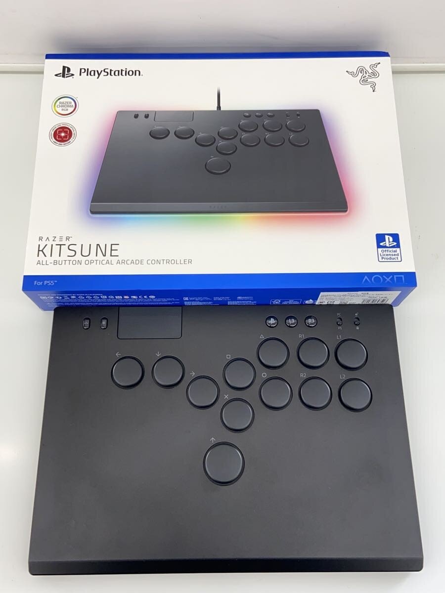 【中古】Razer◆アーケードコントローラ RZ06-05020100-R3A1 Kitsune キツネ アケコン レバーレス PS5【パソコン】