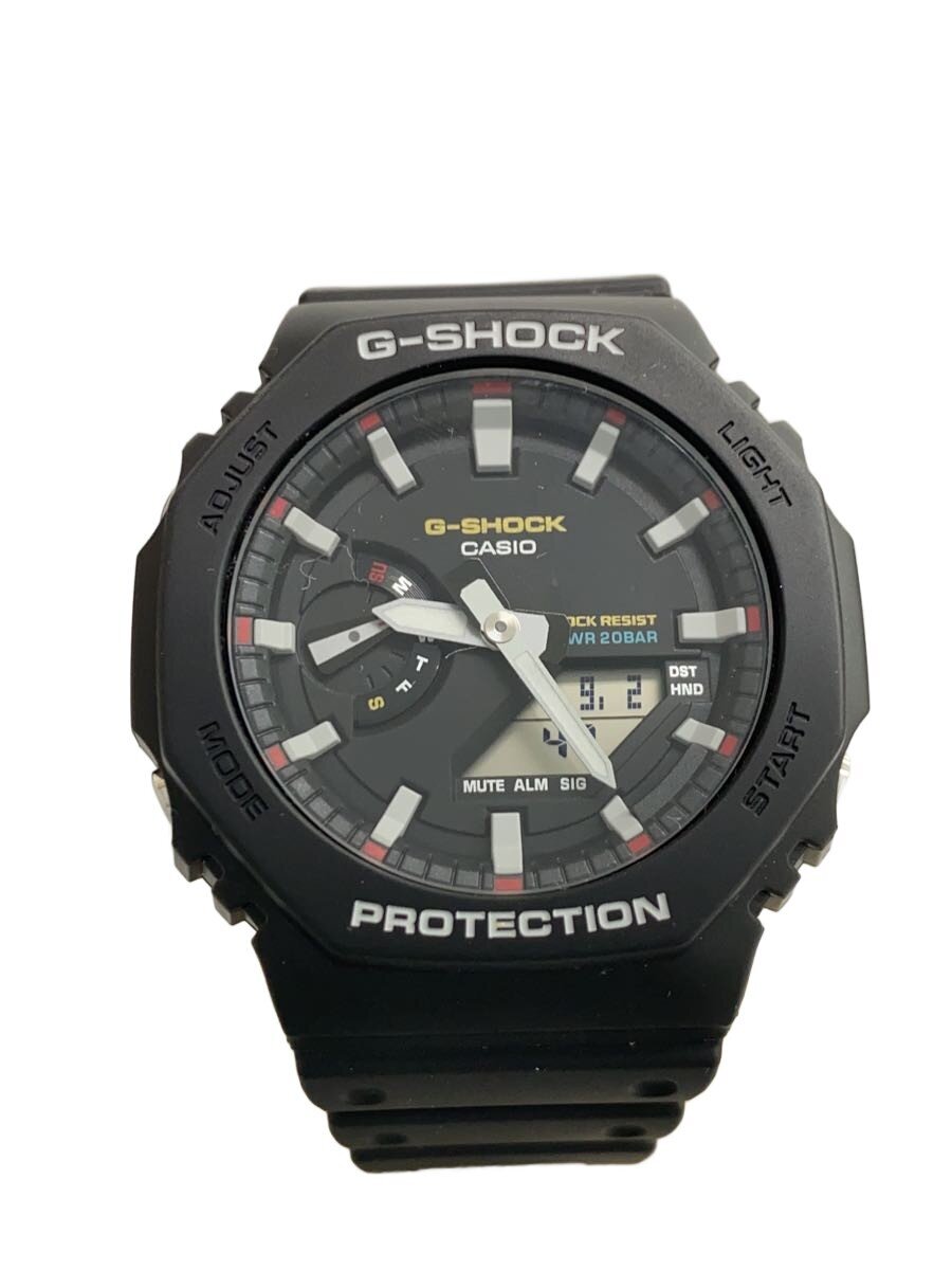 【中古】CASIO◆石英ウオッチ_G-SHOCK/デジアナ/SLV/BLK【服飾雑貨他】
