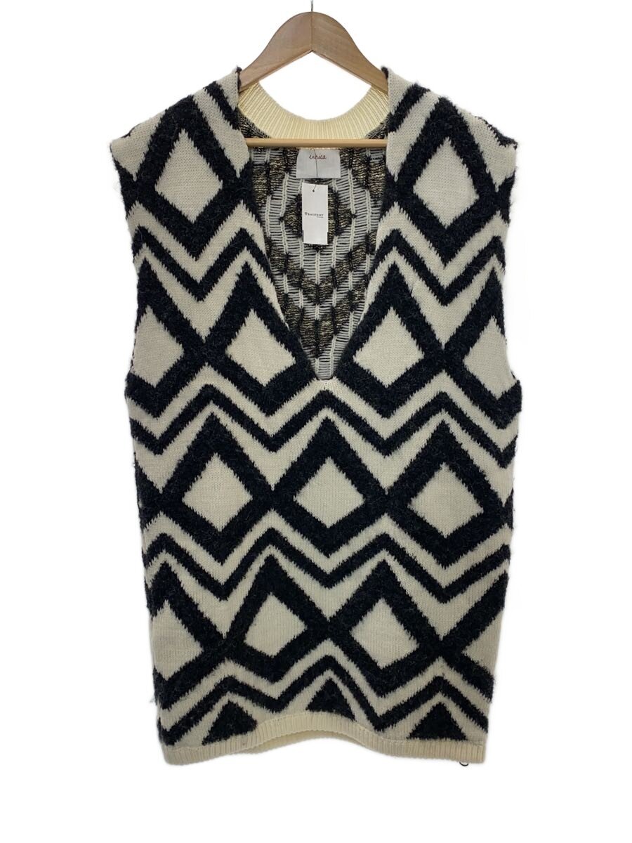 【中古】enrica◆ニットベスト(厚手)/FREE/ウール/WHT/KNIT 202【レディースウェア】|2nd STREET 店