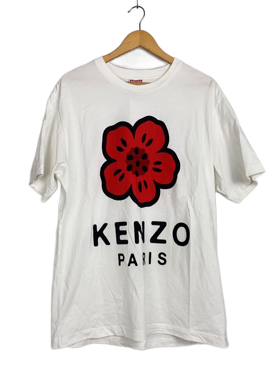 【中古】KENZO◆Boke Flower古典派音楽/半袖プルオーバー/L/綿織物/白いこと/FE65TS4754SO【メンズウェア】