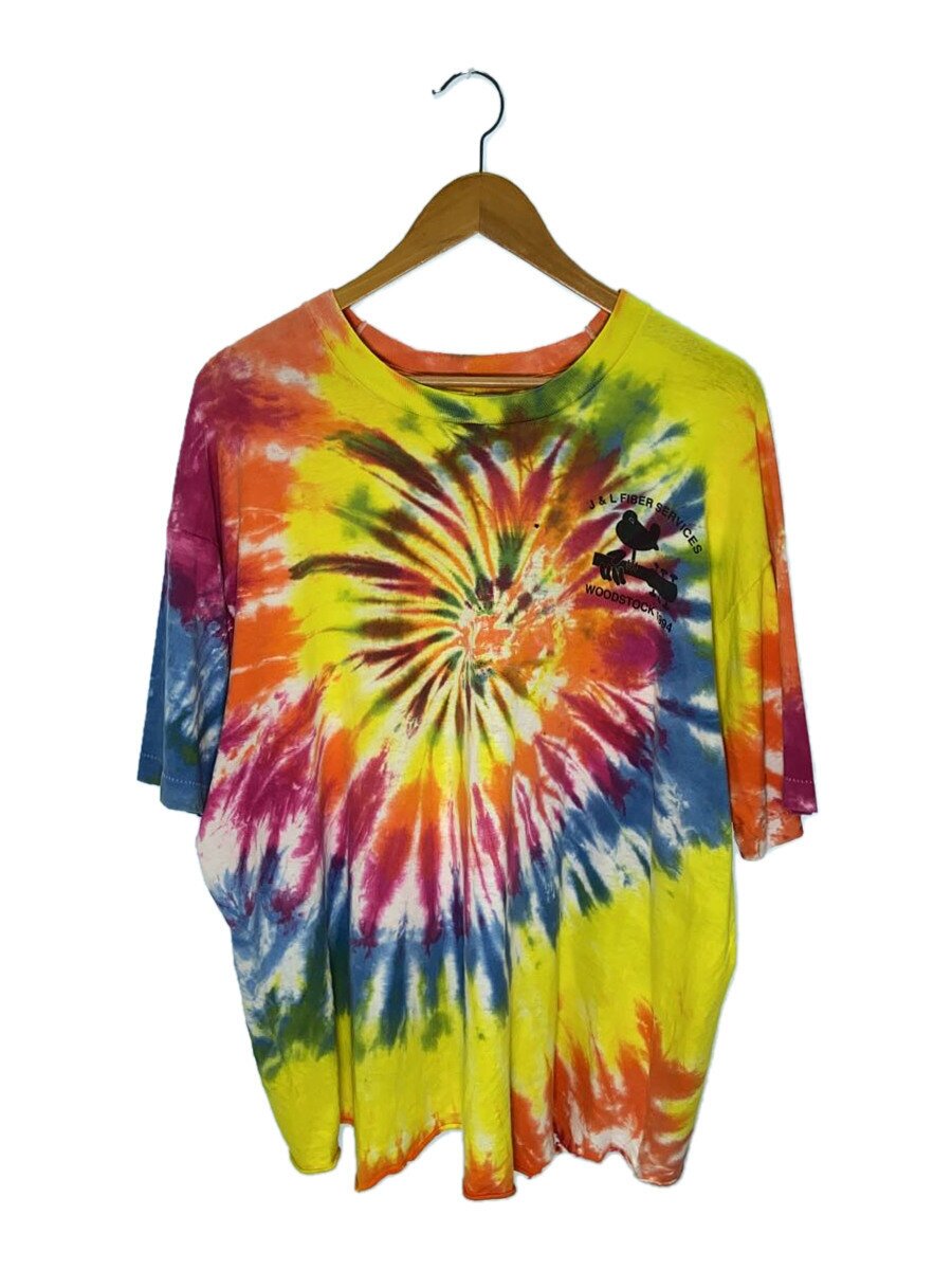 【中古】90s/WOODSTOCK/プルオーバー/XL/綿織物/マルチ色合い/1994/タイダイ/フルーツ上半身【メンズウェア】