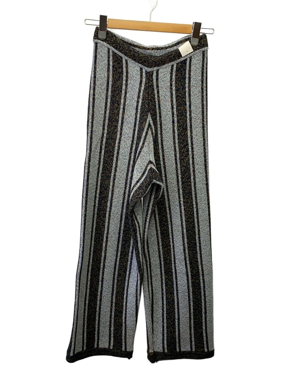 【中古】irojikake◆irojikake/Striped Knit Pants/S/綿織物/BLU/IG22AW-PT84【レディースお召しもの】
