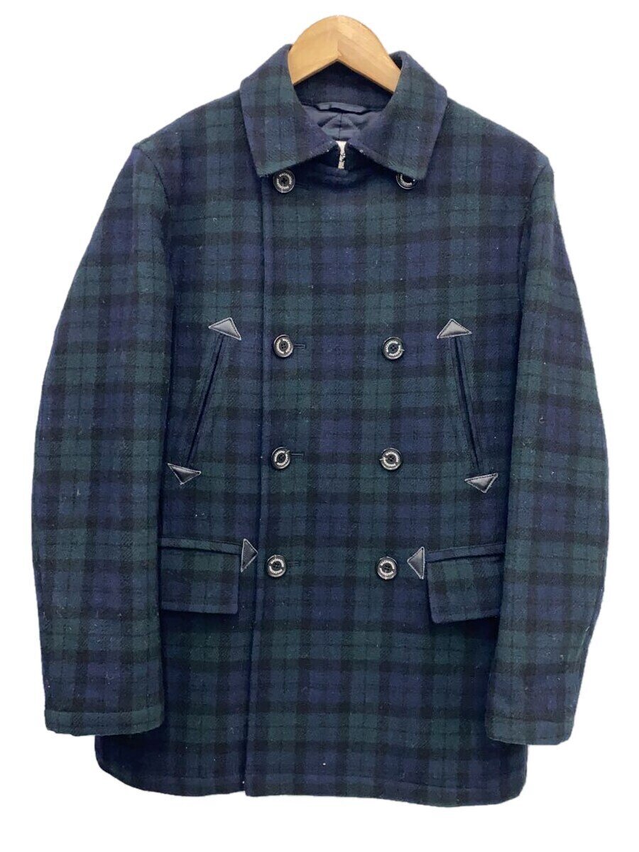 【中古】MACKINTOSH PHILOSOPHY◆ピーコート/38/ウール/GRN/チェック/4CP39-344-79【メンズウェア】｜2ｎｄ STREET 店