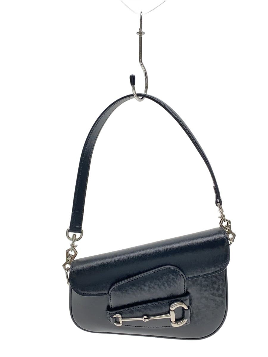 【中古】GUCCI◆ホールズビット 1955 ミニ ショルダーバッグ/レザー/BLK/無地【バッグ】|2nd STREET 店