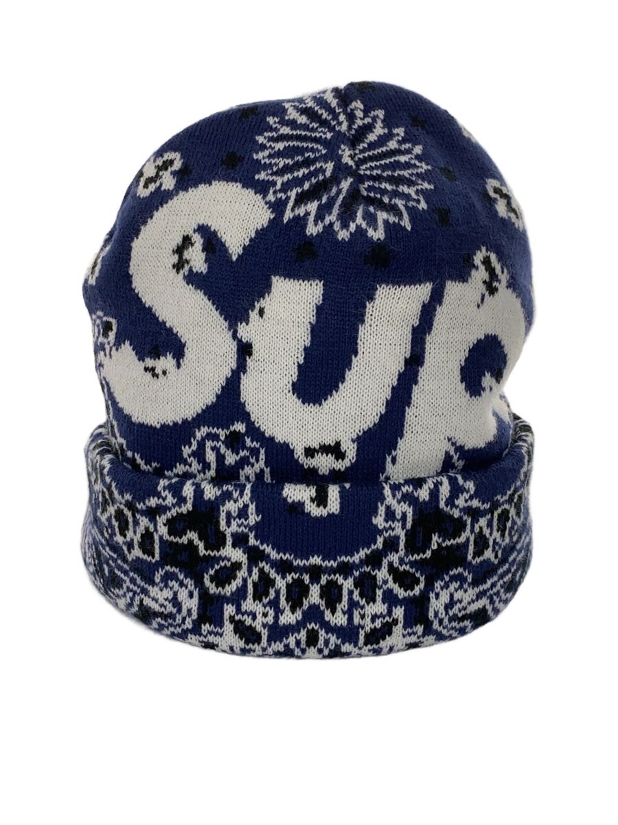 【中古】Supreme◆ニットキャップ/--/アクリル/NVY/総柄/メンズ【服飾雑貨他】｜2ｎｄ STREET 店 8,279円