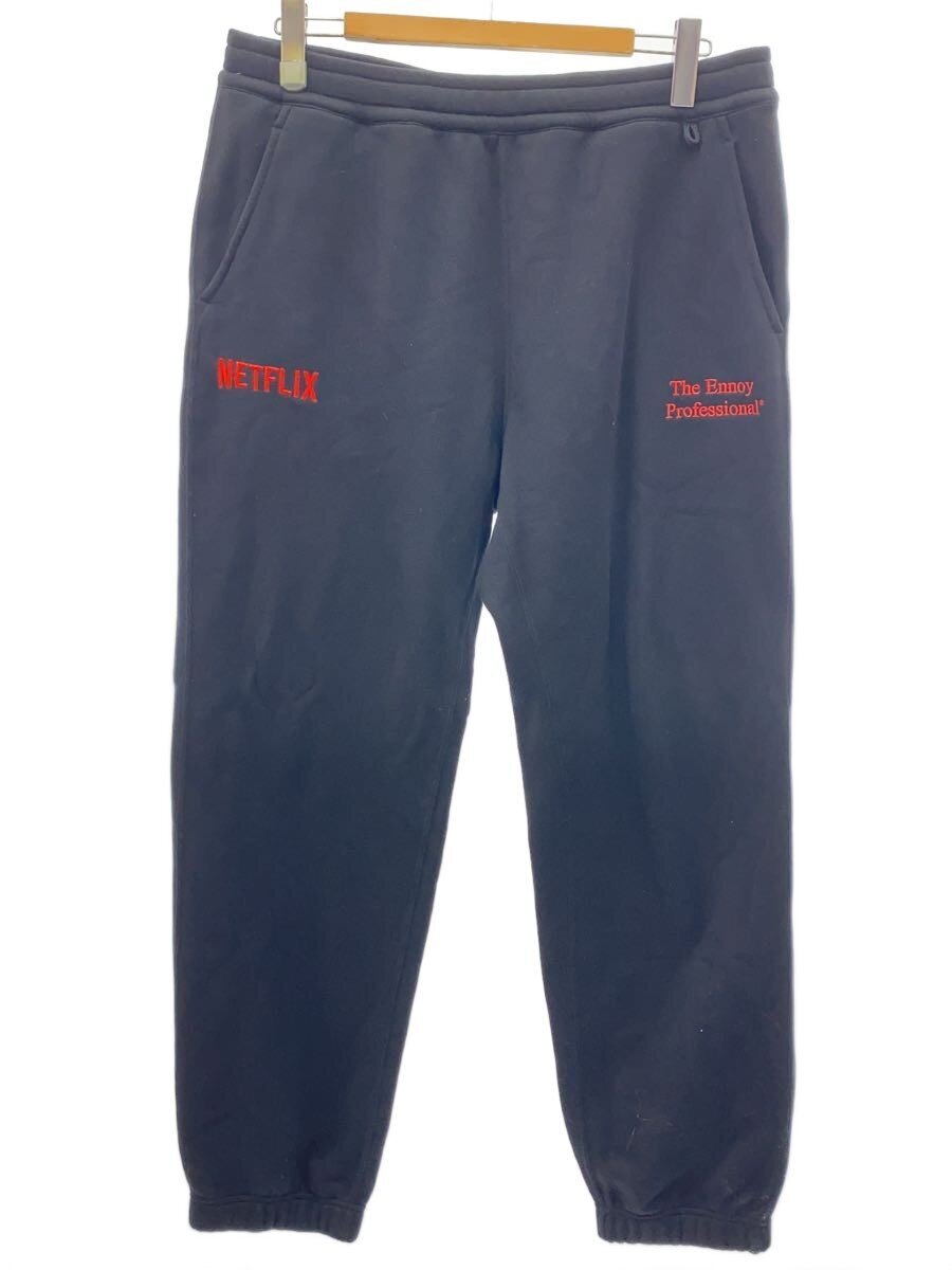 【中古】the ennoy professional◆23AW/NETFLIX/下つ方/XL/綿織物/BLK/AW23BRENPT06NTL【メンズウェア】