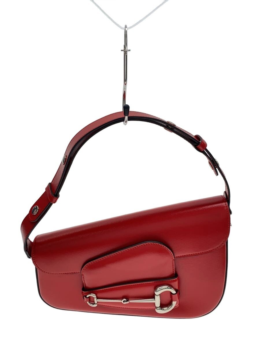 【中古】GUCCI◆ホールズビット 1955 ショルダーバッグ/レザー/RED/無地/764155【バッグ】｜2ｎｄ STREET 店