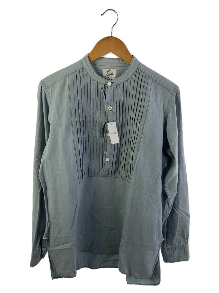 【中古】Needles◆リネン混長袖プルオーバー/M/綿織物/インディゴ【メンズウェア】