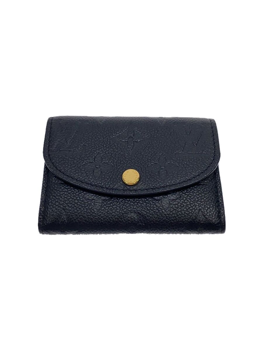 【中古】LOUIS VUITTON◆ポルト・モネ・ロザリ_モノグラム・アン工業プラント/--/BLK/レディース//【服飾雑貨他】