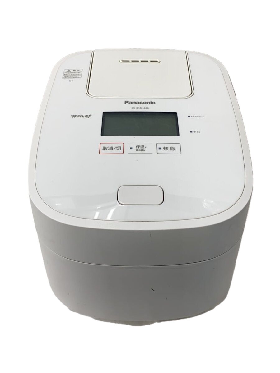 【中古】Panasonic◆炊飯器 SR-CVSX180-W【家電・視覚性・オーディオ】