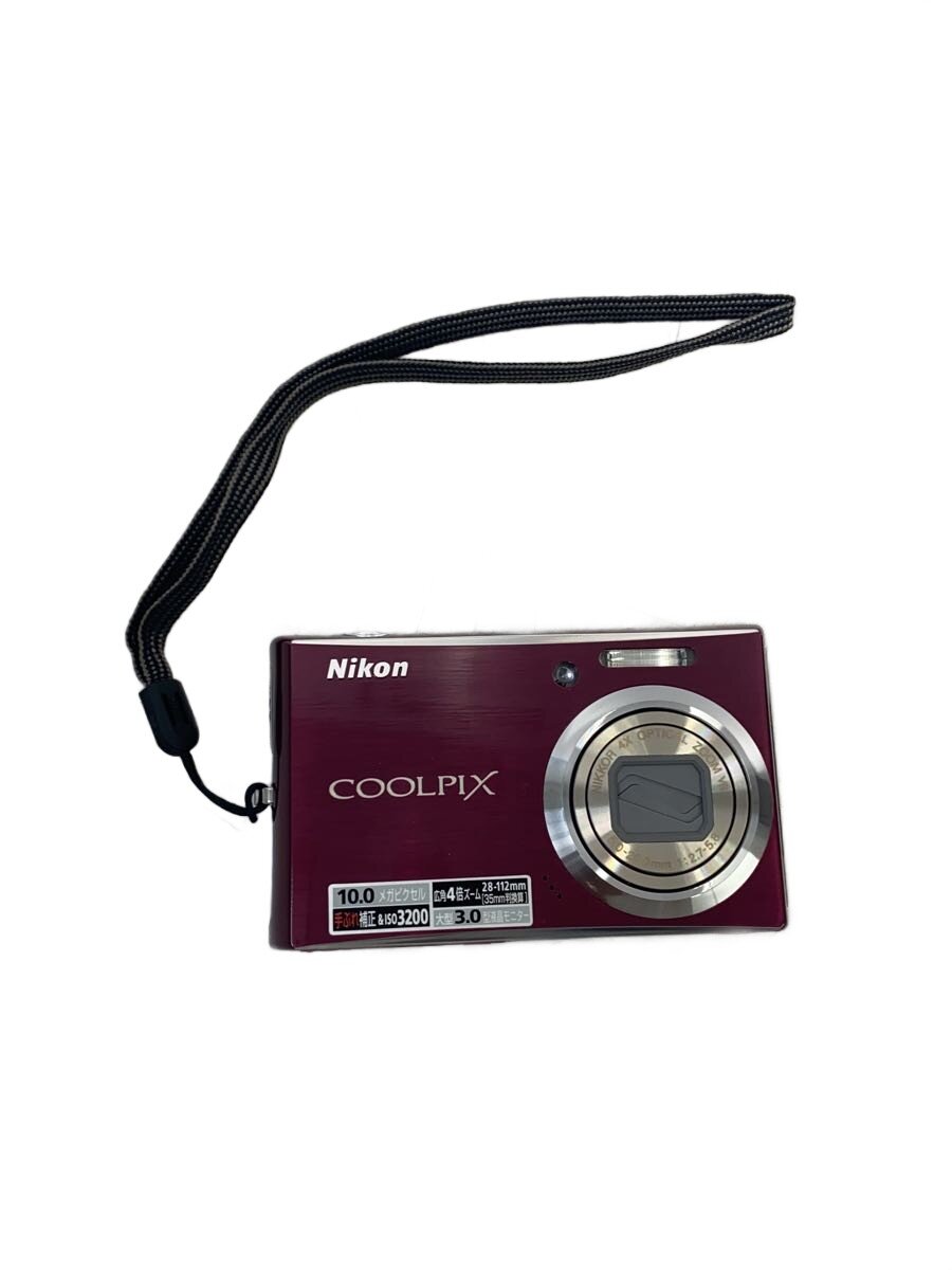 【中古】Nikon◆デジタル写真機 COOLPIX S6100 [百貨店赤いこと]//【写真機】