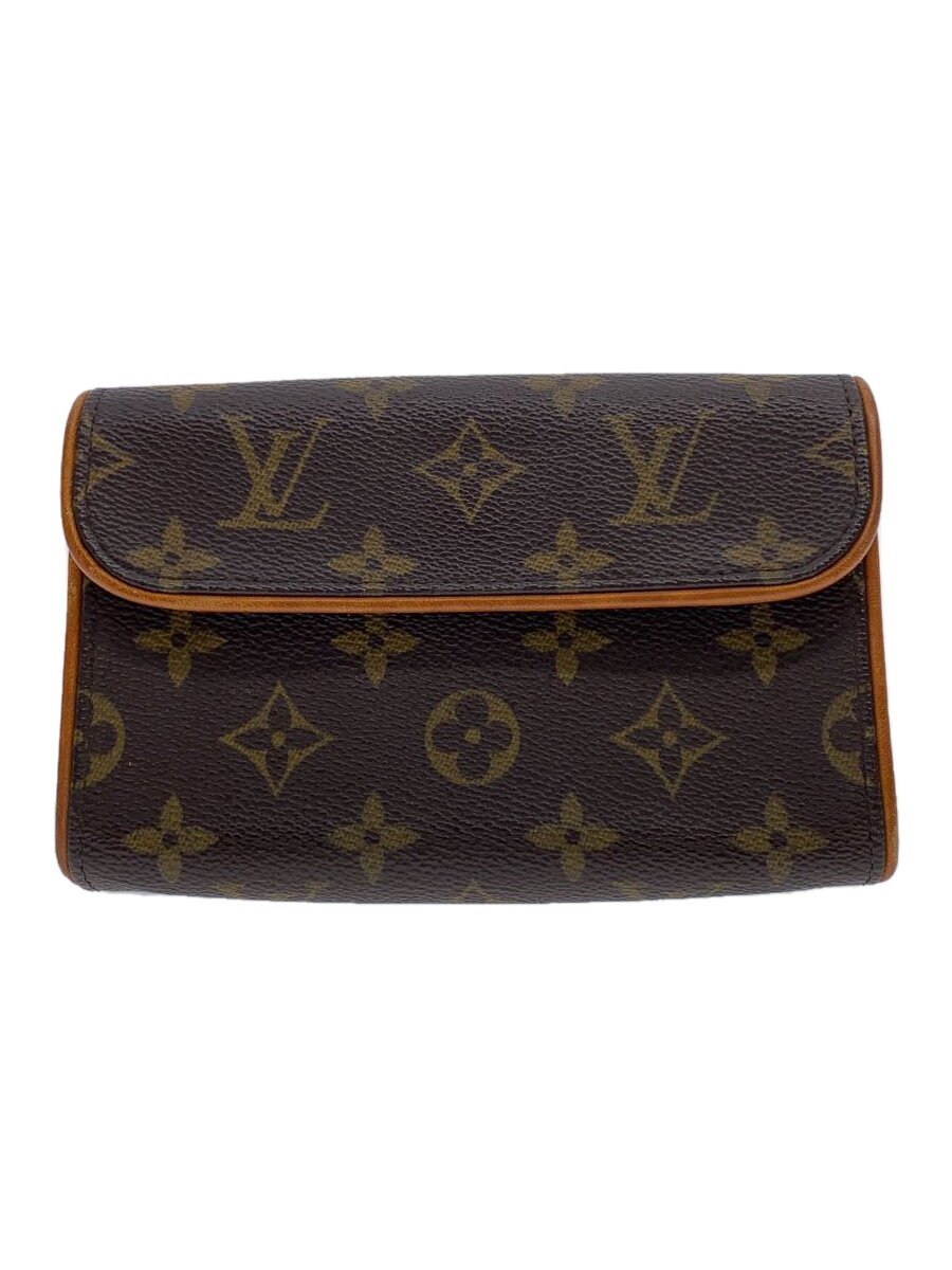 【中古】LOUIS VUITTON◆ポシェット・フロランティーヌ_モノグラム・帆布_BRW/PVC/BRW【御徒面子】