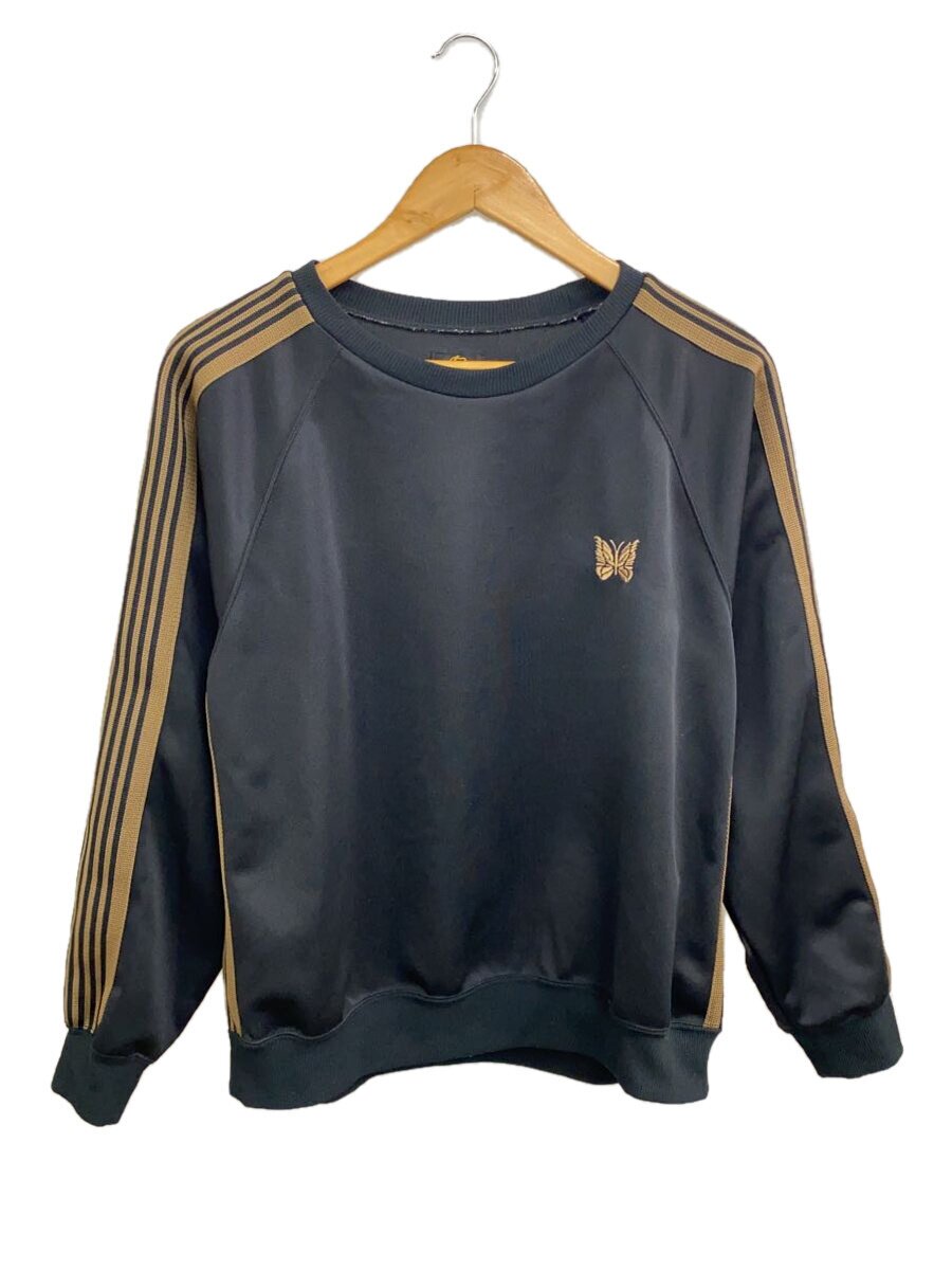 【中古】Needles◆汗水/2/ポリエステル/BLK/LQ445/別注/トラッククルーネックシャツ【メンズウェア】