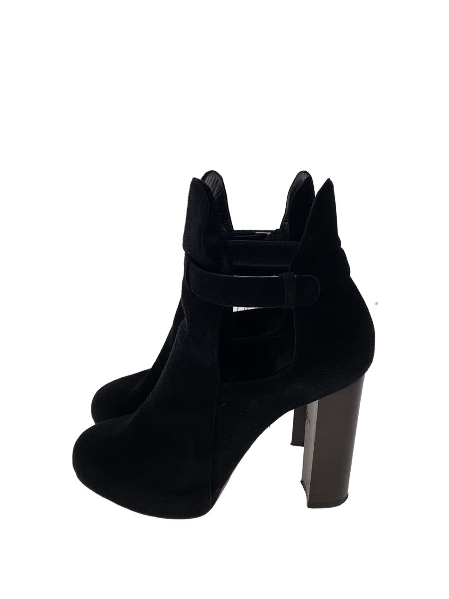 【中古】CELINE◆ブーティ/37/BLK/スウェード【シューズ】