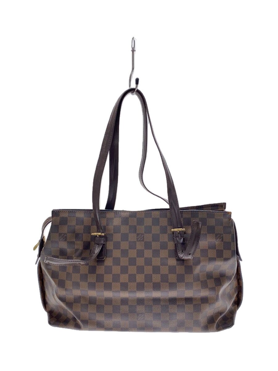 【中古】LOUIS VUITTON◆チェルシー_ダミエ・エベヌ_BRW/PVC/BRW【バッグ】|2nd STREET 店