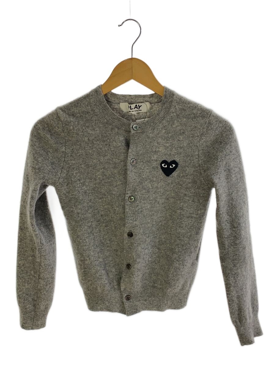 【中古】PLAY COMME des GARCONS◆ジレー(朦々たる)/S/羊毛/GRY/AZ-N023/AD2016/小穴有/汚れた状態有【メンズウェア】